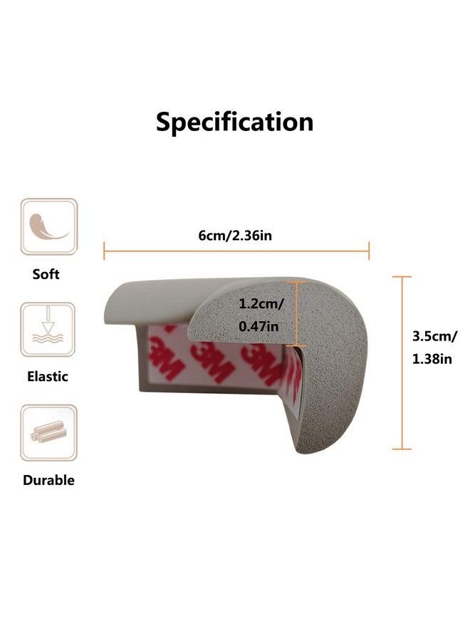 AnFun Corner Protector Baby Proof ; Corner Guard Child Safety For Babies Toddlers Kids ; Foam Corner Covers For Furniture Table Desk ; 8 Pack (Grey) - Image 3