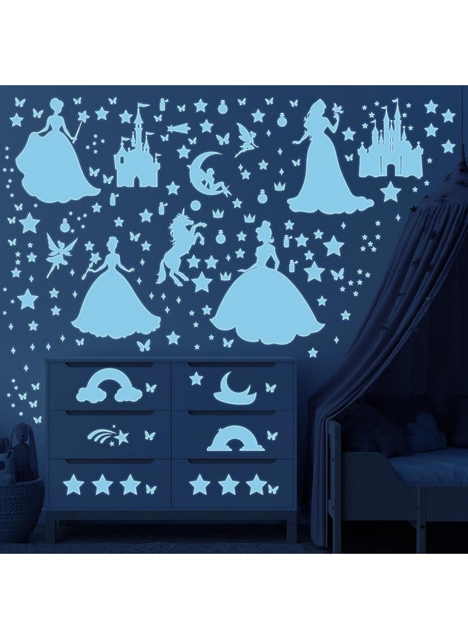 Wxiben Glow in The Dark Stars for Ceiling - 3 Pcs Wall Decals Peel and Stick Removable Fairy Ranibow Butterfly Wall Stickers Kids Girls Room Decor Bedroom Nursery Living Room Wall Decor - Image 5
