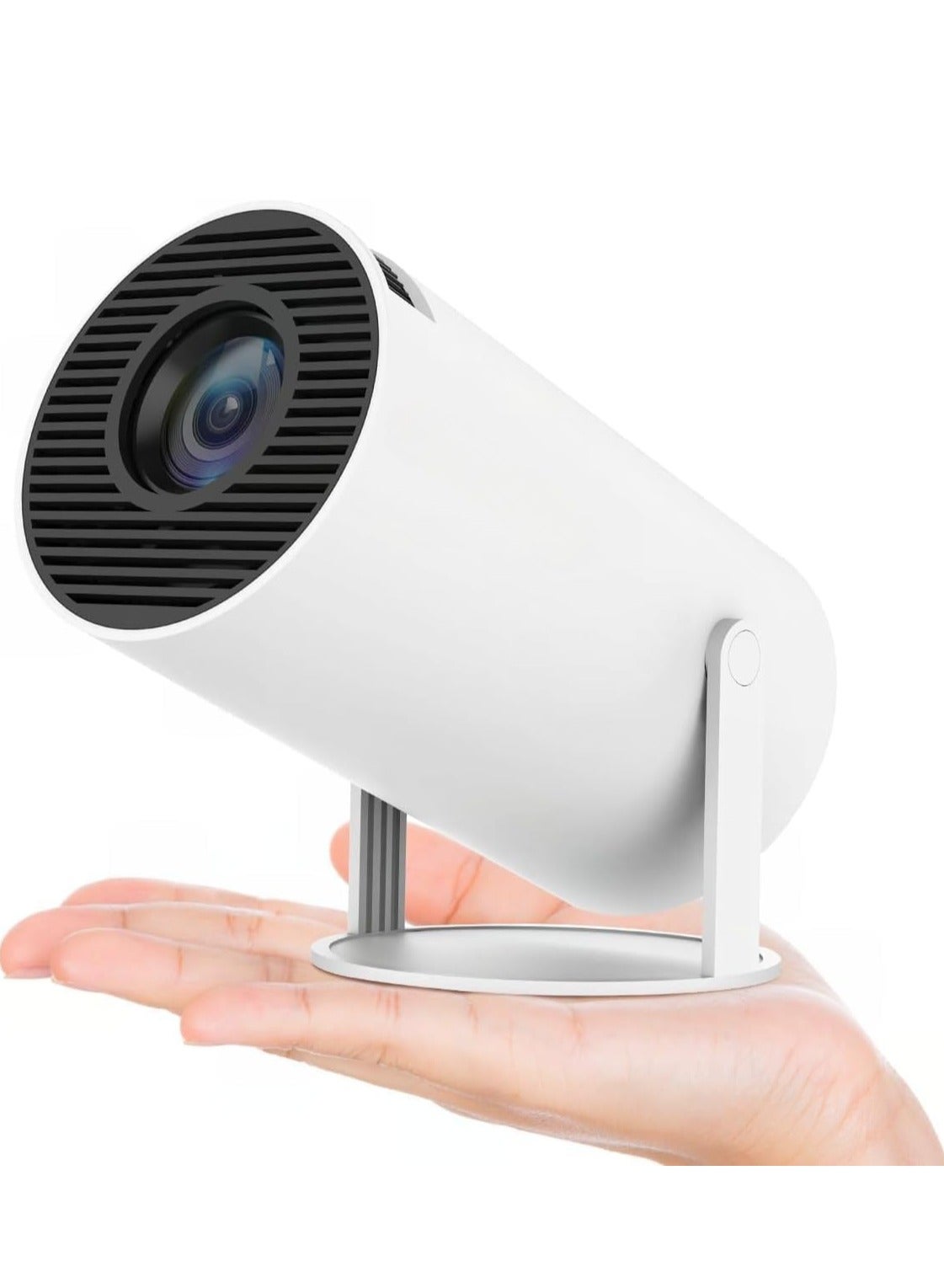 HY300 Auto Keystone Correction Portable 4K Projector | 200 ANSI Smart Projector with 2.4/5G WiFi, Bluetooth 5.0, 130-Inch Screen, 180° Flip | Perfect for Home & Office Use | High-Quality HD Display, Easy Setup & Versatile Viewing