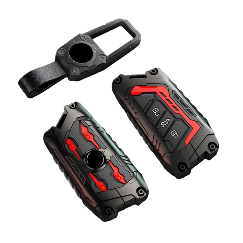 Universal Car Key Fob Cover Compatible For Multiple Models 5 Style Color Options - Image 4