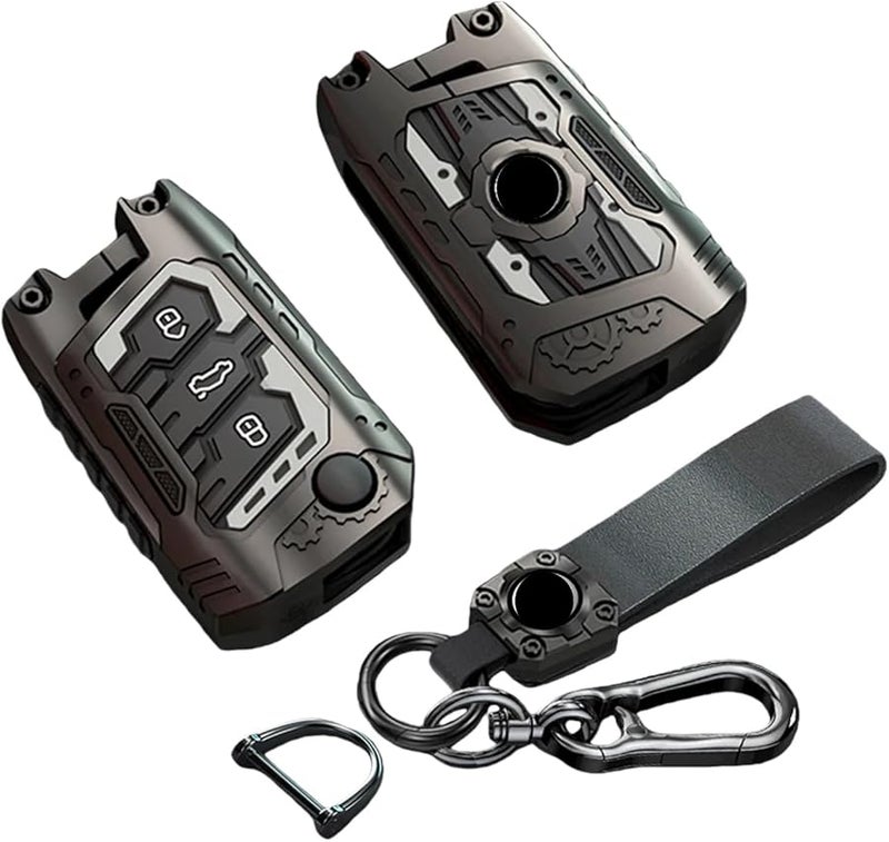 Universal Car Key Fob Cover Compatible For Multiple Models 5 Style Color Options - Image 1