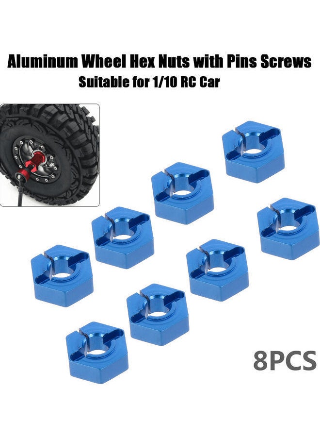 NIBEMINENT - 8 Aluminum Wheel Hex Nuts With Pins Screws 10 x 1 6.5cm - Image 1