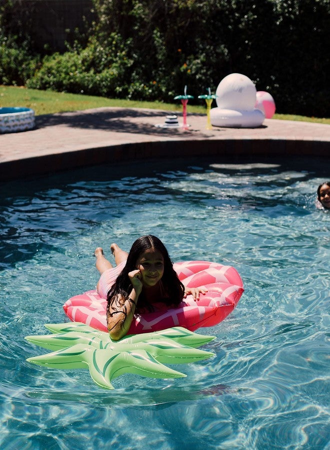 Coconut Float Coconut Outdoor Sweet Pink Pineapple Pool Float - Inflatable Raft - Durable Long Lasting 4.5 Foot Lounge Tube and Water Toy - Colorful Tropical Decoration for Parties, Luaus - Ages 8+ Years - Image 3