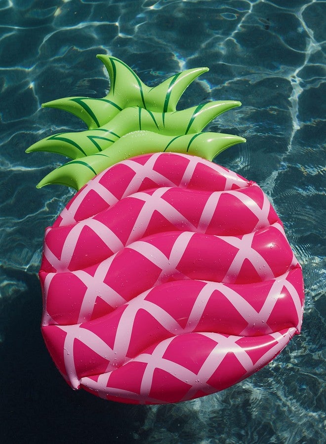 Coconut Float Coconut Outdoor Sweet Pink Pineapple Pool Float - Inflatable Raft - Durable Long Lasting 4.5 Foot Lounge Tube and Water Toy - Colorful Tropical Decoration for Parties, Luaus - Ages 8+ Years - Image 2