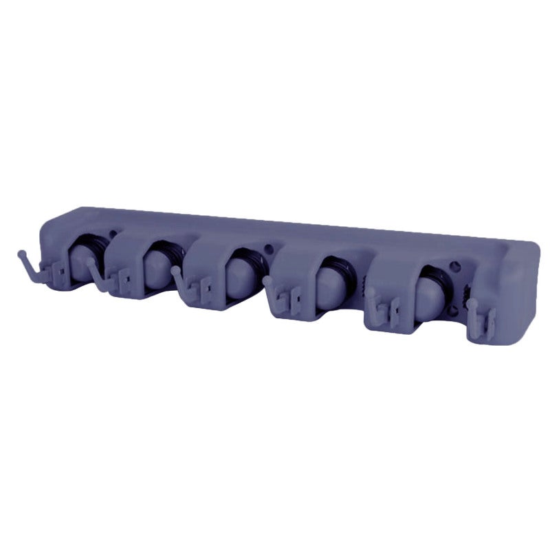 Broom Holder: Wall Mounted With Adjustable Retractable Hooks - Large Load-bearing Space-saving Mop Hanger for Home Garage Garden Laundry Room - Image 1