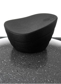 Badraig 8-Piece Granite Cookware Set Dark Grey Marble  - Image 4