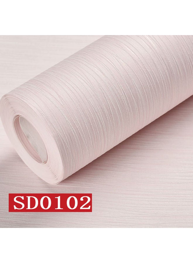 NIBEMINENT Waterproof Self Adhesive Wallpaper Pink - Image 1