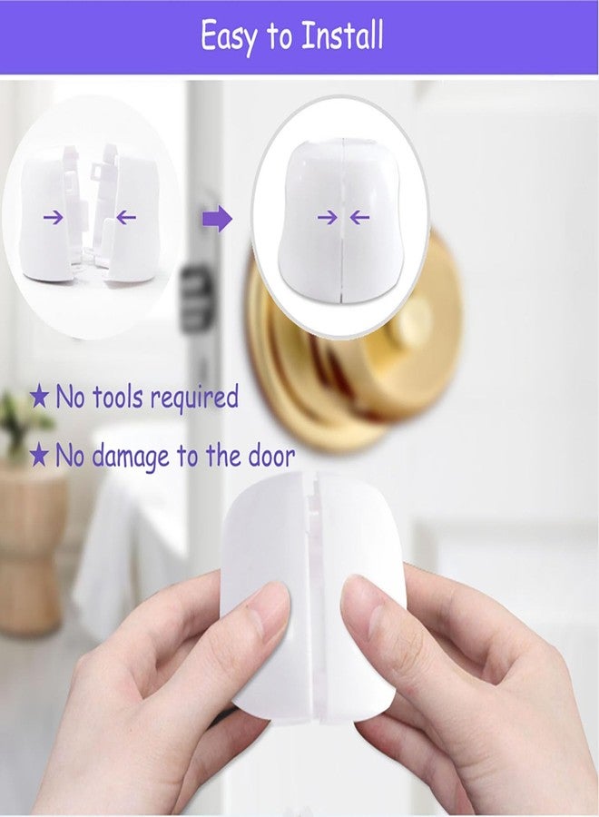 Sunenlyst Child Proof Door Knob Covers, 4Pack Door Knob Safety Cover for Kids, Door Locks for Kids Safety, Toddler Door Knob Cover - Image 2