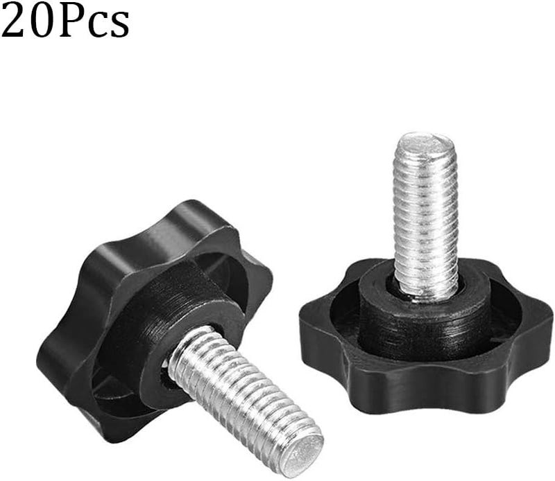 NACX M8 x 16mm Clamping Knob, Thumb Screw & Star Knob Hand Tightening Screw, 20Pcs - Image 3