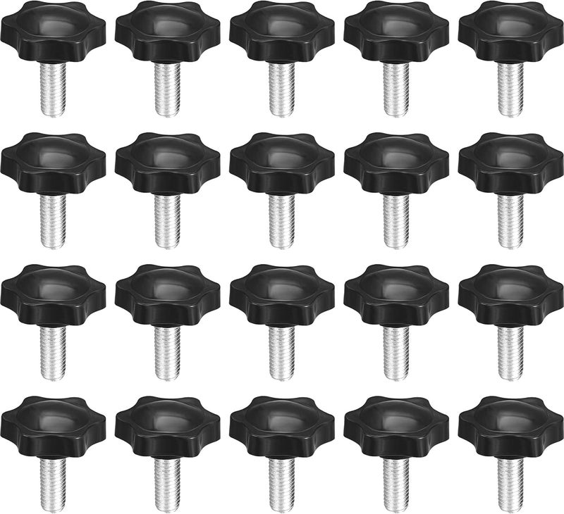 NACX M8 x 16mm Clamping Knob, Thumb Screw & Star Knob Hand Tightening Screw, 20Pcs - Image 1
