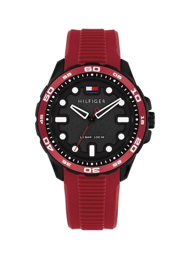 Stainless Steel & Black TR90 Quartz Watch