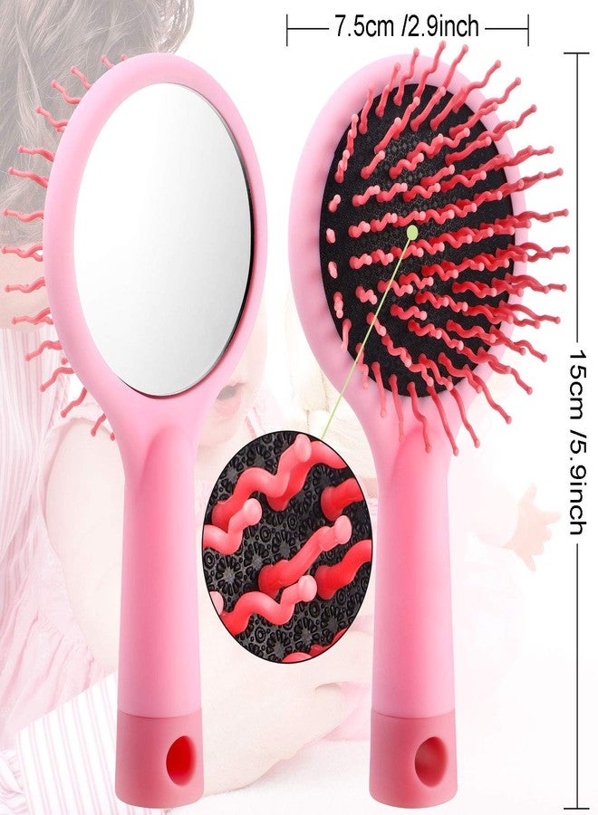 YoungJoy 21 Pcs Doll Hair Play Hair Styling Accessories Hair Brush Set Pink Seriesl Doll Hair Beauty Hair Care Tools Compatible with 18 and 14 Inch Dolls The Doll and Other Doll Item(Style 4) - Image 3