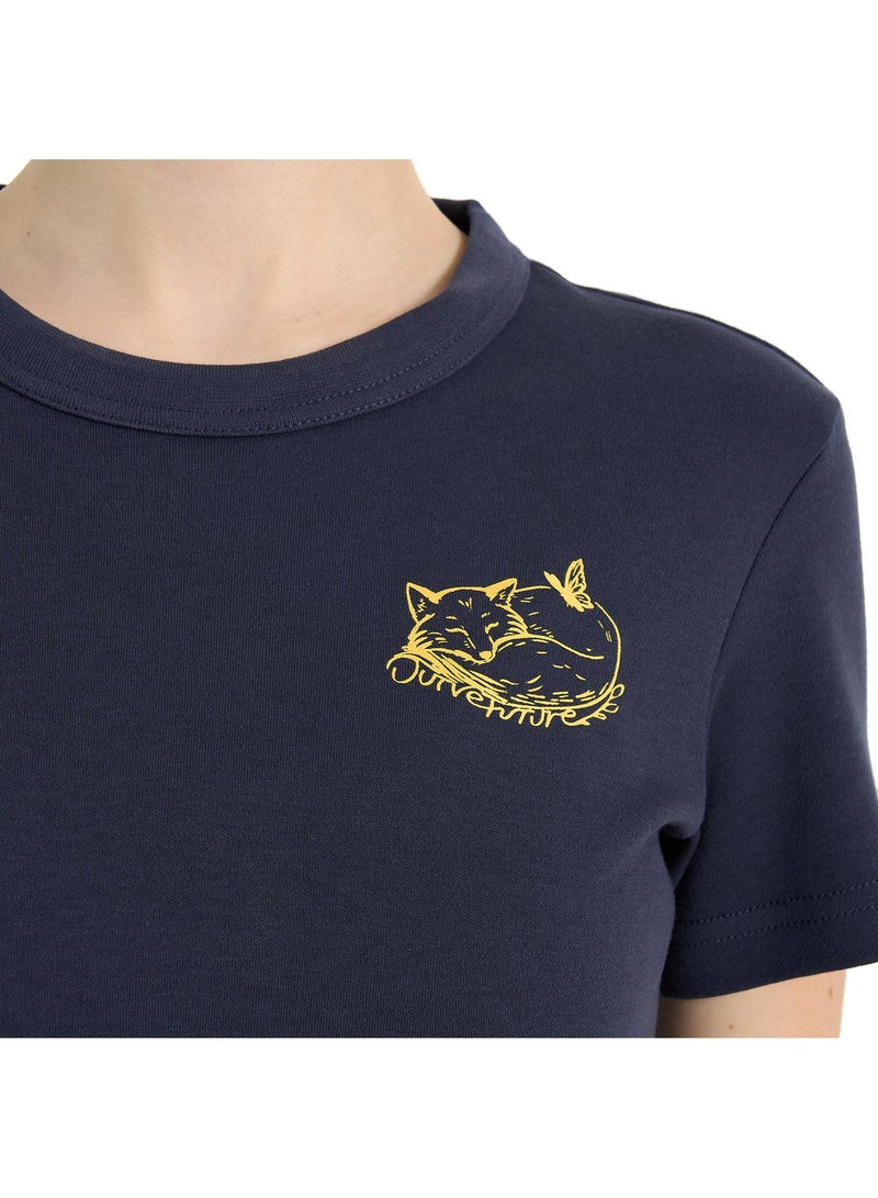 Outventure Womens Cotton Travel Navy Blue T-Shirt – Soft & Breathable, Slim Fit, Lightweight & Comfortable for Walking, Hiking & Casual Wear - Image 5