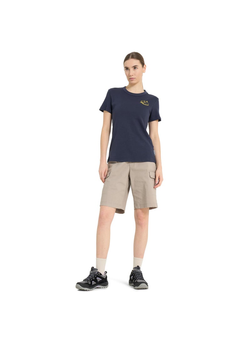 Outventure Womens Cotton Travel Navy Blue T-Shirt – Soft & Breathable, Slim Fit, Lightweight & Comfortable for Walking, Hiking & Casual Wear - Image 4