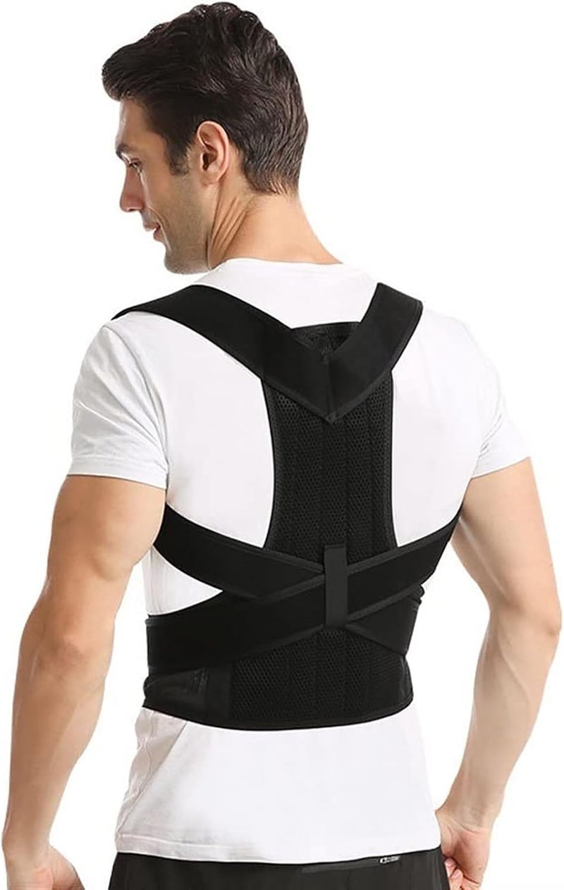 Breathable Posture Corrector for Men and Women Full Back Brace Humpback Girdle Spine Lumbar Support Belt Therapy Corset Shoulder Neck Clavicle Waist Pain Relief - Image 1