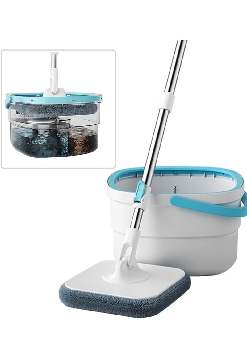 LOOPITYS - Floor Mop, Sewage Mops, Floor Dust Flat Mop, Mop and Bucket Set, Sewage Separation Mop, Mop Bucket Set, Rotating Mop Bucket, Mop Wringer Set, Mop Drying Machine for Floor Cleaning - Image 1