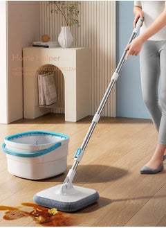 LOOPITYS Floor Mop, Sewage Mops, Floor Dust Flat Mop, Mop and Bucket Set, Sewage Separation Mop, Mop Bucket Set, Rotating Mop Bucket, Mop Wringer Set, Mop Drying Machine for Floor Cleaning  - Image 2