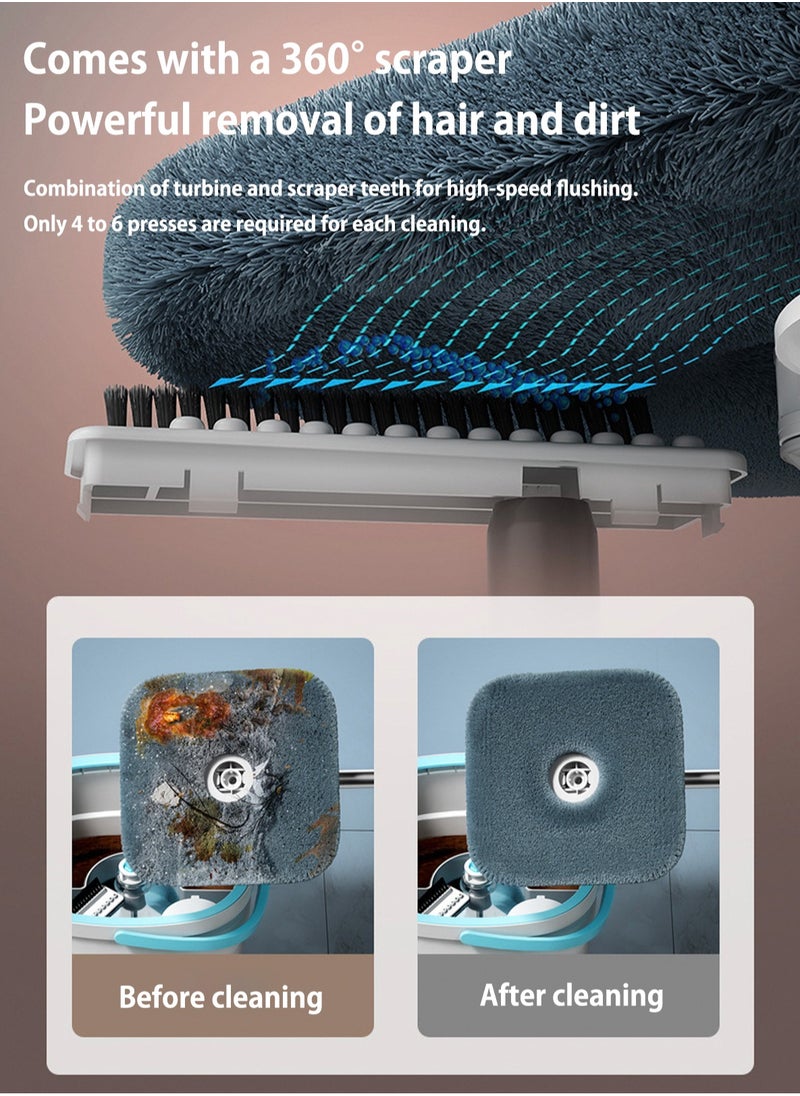LOOPITYS - Floor Mop, Sewage Mops, Floor Dust Flat Mop, Mop and Bucket Set, Sewage Separation Mop, Mop Bucket Set, Rotating Mop Bucket, Mop Wringer Set, Mop Drying Machine for Floor Cleaning - Image 1