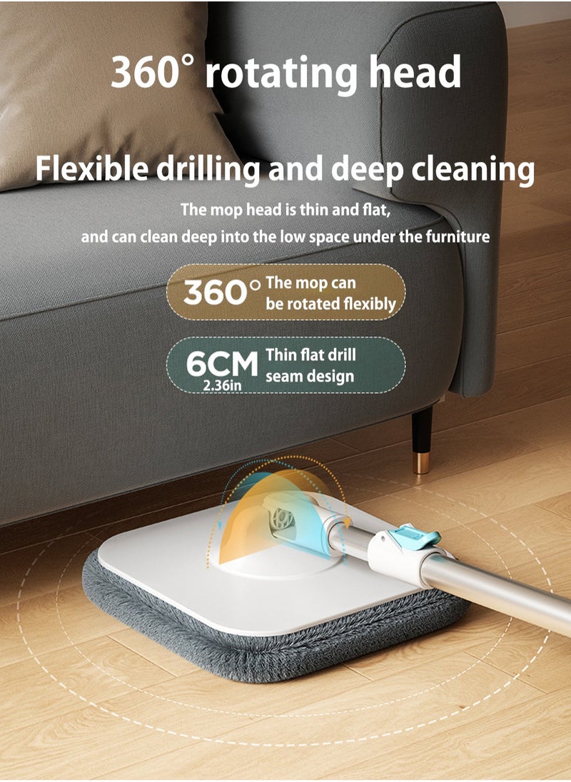 LOOPITYS - Floor Mop, Sewage Mops, Floor Dust Flat Mop, Mop and Bucket Set, Sewage Separation Mop, Mop Bucket Set, Rotating Mop Bucket, Mop Wringer Set, Mop Drying Machine for Floor Cleaning - Image 1