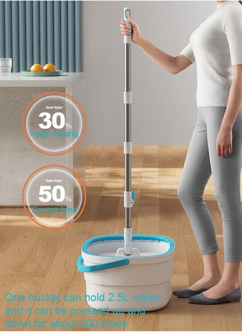 LOOPITYS - Floor Mop, Sewage Mops, Floor Dust Flat Mop, Mop and Bucket Set, Sewage Separation Mop, Mop Bucket Set, Rotating Mop Bucket, Mop Wringer Set, Mop Drying Machine for Floor Cleaning - Image 1