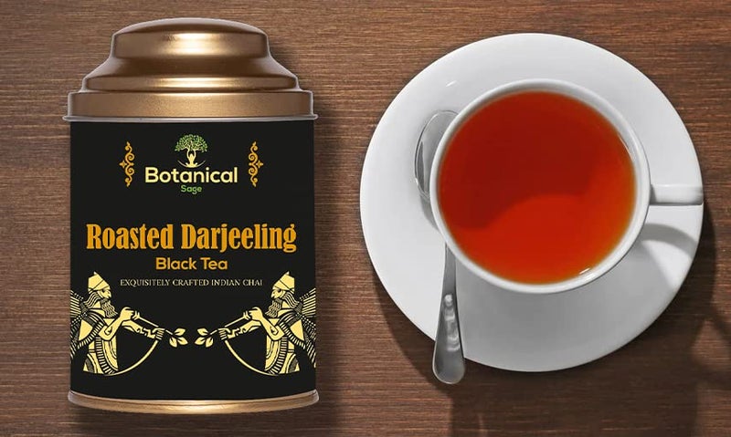 Botanical Sage- Roasted Darjeeling Black Tea 100g With Free Tea Infuser | Selected | Luxury Tea - Image 4