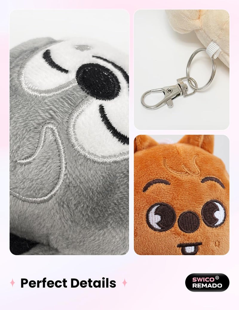 Swico Remado Keychains Cute Cartoon Animal Keyring Car Key Pendant Women Backpack Handbag Wallet Pendants Decoration - Image 3