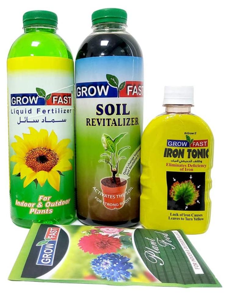 Grow Fast Fertilizers, Plant Food, Iron Tonic for Outdoor & Indoor Plants - Image 1