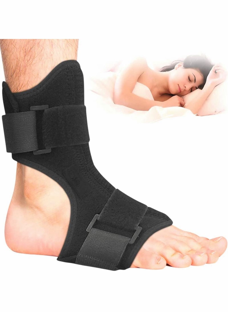 Excefore Plantar Fasciitis Night Splint, Universal Foot Drop Orthotic Brace Support Adjustable Breathable Plantar Fasciitis Relief Splints - Image 1