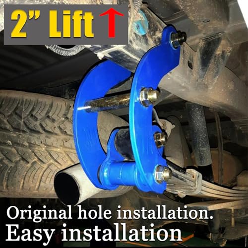 JS SUPER WORK 2 Rear Comfort GShackle Lift Kit Fit for DMAX 20122019 Heavy Duty Steel Level Leaf Spring Shackles for Smoother Ride Suspension Leveling Upgrade for OffRoad Highway - Image 3