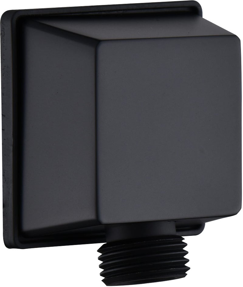 Tearel Square Wall Elbow for Hand Held Shower, Matte Black - Image 1