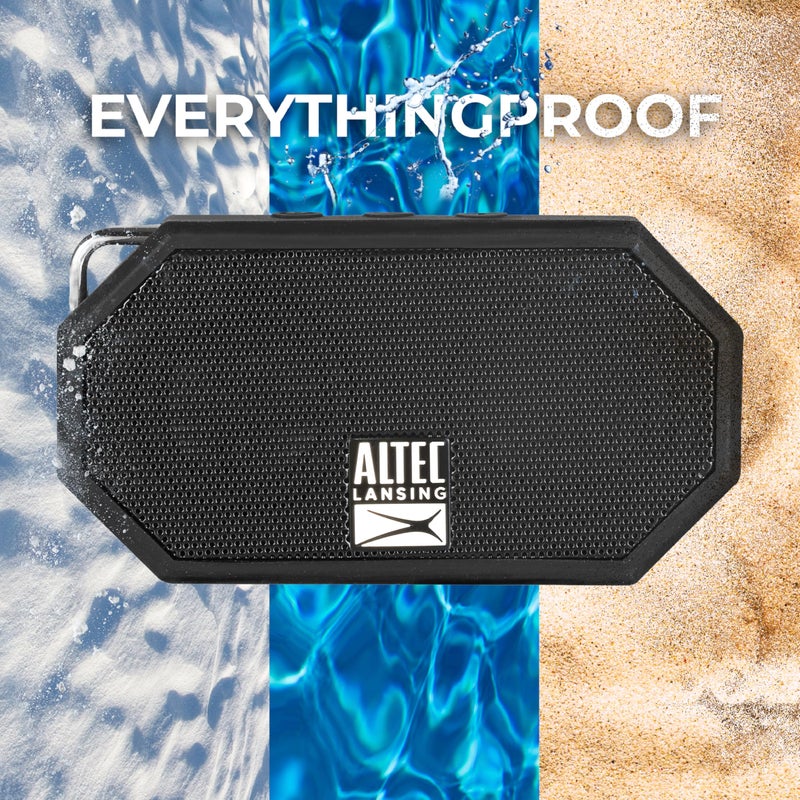 Altec Lansing Mini H2O - Waterproof Bluetooth Speaker, IP67 Certified & Floats in Water, Compact & Portable Speaker for Hiking, Camping, Pool, and Beach,Black - Image 2
