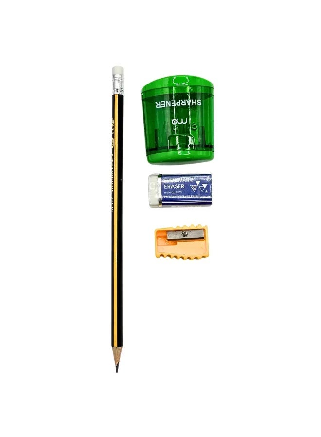 Ma 4 in 1 School Basic Stationery Kit With Box- 28pcs - Image 3