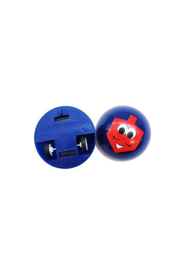 Rite Lite - Chanukah Racing Dreidels Set Of 4 - Pull Back & Race! Hanukkah Gifts Jewish Holiday Party Toys Decorations Party Favors Goodie Bag Rewards For Kids, Festival Of Lights, Fun & Educational! - Image 1