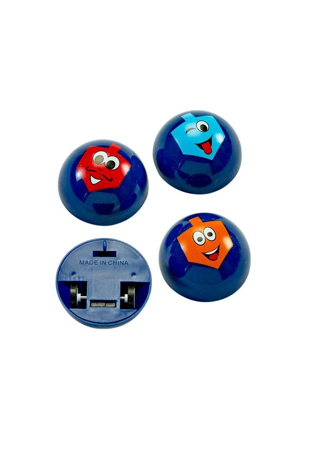 Rite Lite - Chanukah Racing Dreidels Set Of 4 - Pull Back & Race! Hanukkah Gifts Jewish Holiday Party Toys Decorations Party Favors Goodie Bag Rewards For Kids, Festival Of Lights, Fun & Educational! - Image 1