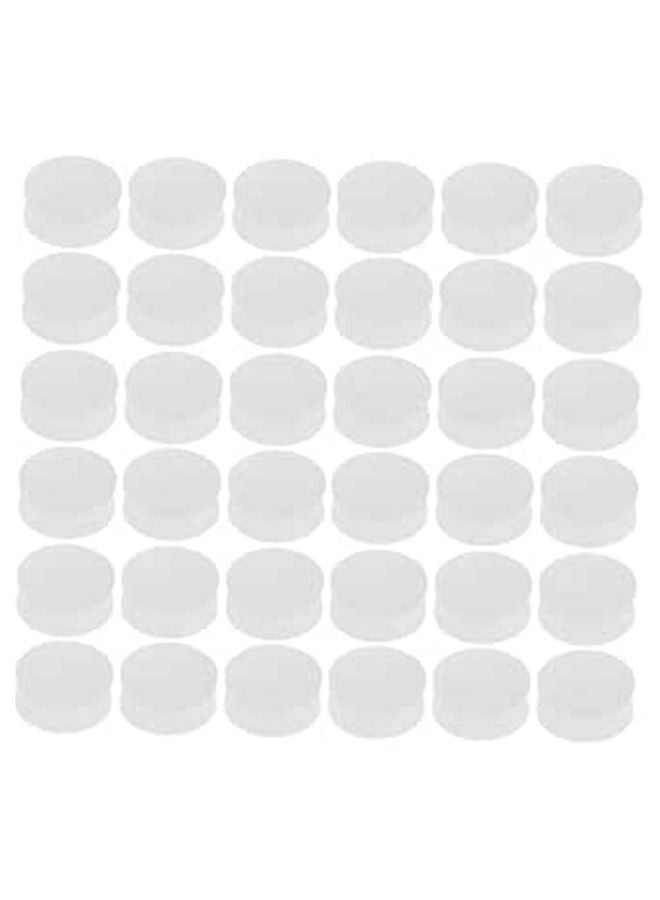 White Plastic Belt Pulley Wheel Set 60pcs For DIY Model Making Educational Projects - Image 1