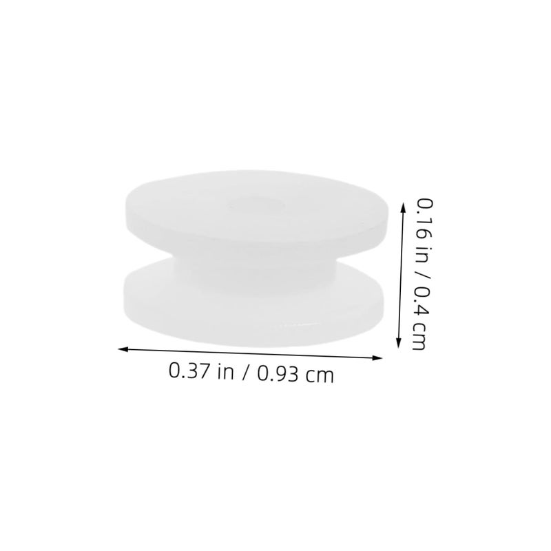 White Plastic Belt Pulley Wheel Set 60pcs For DIY Model Making Educational Projects - Image 3