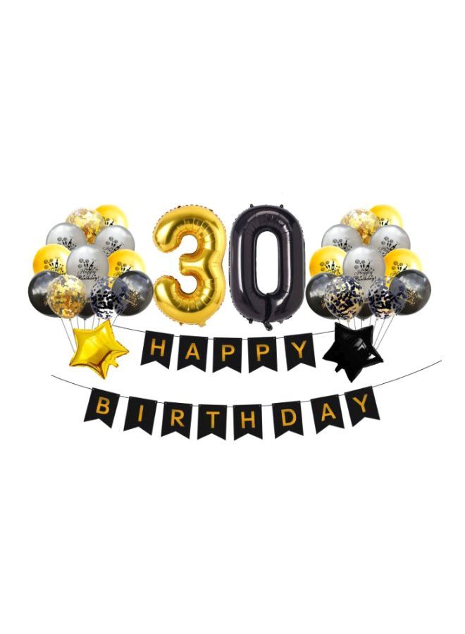 Loquat 45-Piece 30th Birthday Celebration Party Balloon Set - Image 3