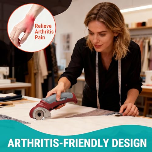 VLOXO Cardboard Cutter, Cordless Electric Scissors with Safety Lock, 4.2V Electric Box Cutter Multi-Cutting Tools, Rechargeable Powerful Scissors for Carpet Leather Felt with Storage Box - Image 5