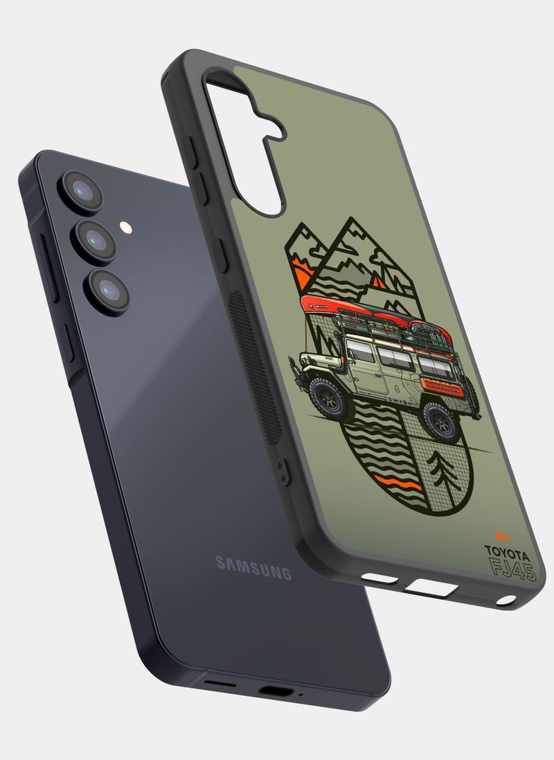 بكسلات كفر سامسونج جالكسي ايه 35 تويوتا لاندكروزر اف جي 45 اوف رود اخضر - Image 2