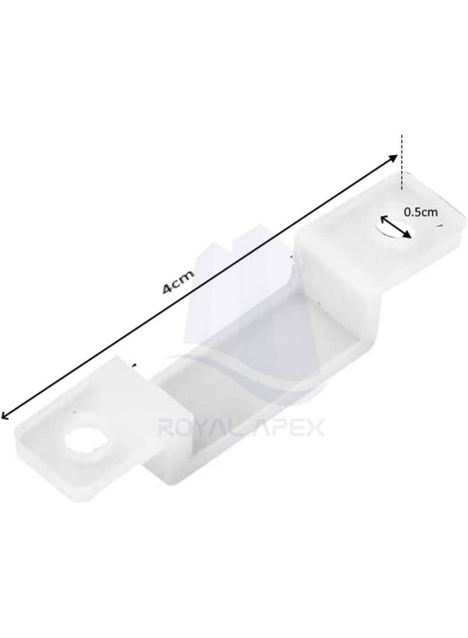Royal Apex Led Strip Light Mounting Brackets Led Strip Holder Fastener Fixing Clips With Mounting Screws Pack Of 10 - Image 2