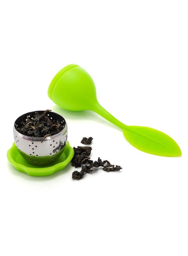 Bekith Bekith 7 Pack Silicone Tea Infuser, Cute Loose Leaf Tea Steeper, Fine Mesh Tea Strainer with Drip Tray, Stainless Steel Tea Filter Ball Tea Diffuser Steeper for Cup Mug - Image 5