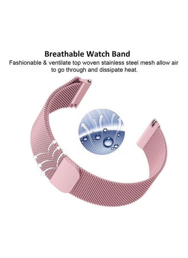 NIBEMINENT - Milanese Watch Strap For Fitbit Versa 2 / Lite Brown - Image 1