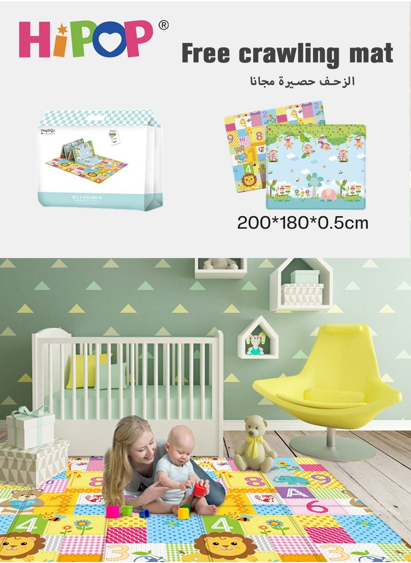 HIPOP - Baby Playpen 180*200cm Play Mat, Indoor Play Game Fence - 1 Pc Mat - Image 1