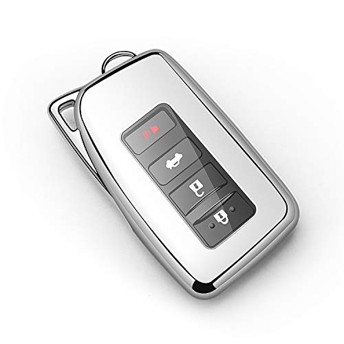 Autophone Compatible with Lexus Key Fob Cover with Keychain Soft TPU 360 Degree Protection Key Shell Case for 2013-2017 RX ES GS LS NX RS GX LX RC LC Smart Key-Red - Image 5