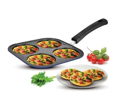 Ruslaan Grill Mini UTTAPAM TAWA/Multi Snack Maker 4 in 1 - Mini Pancake Maker, Mini Crepe PAN, Pancake Moulds - Image 2
