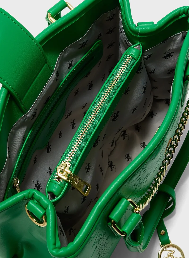Beverly Hills Top Handle Satchels Bag
