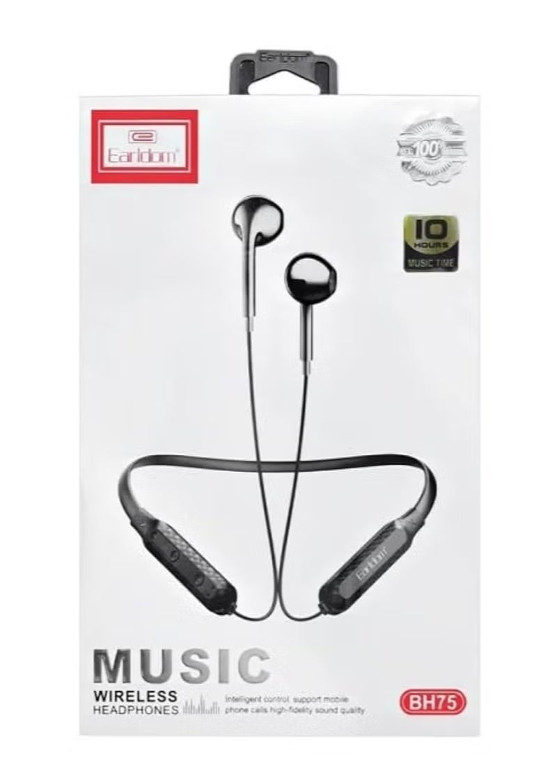 أيرلدوم سماعات أذن بلوتوث مغناطيسية Earldom BH75 سماعات أذن رياضية معلقة مع ميكروفون ستيريو - Image 2