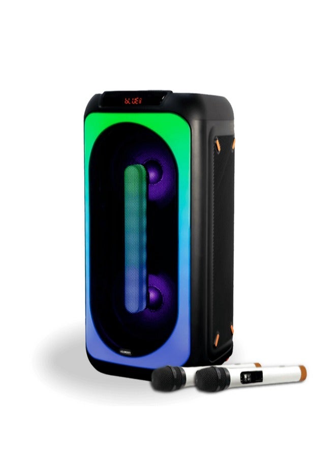 Karaoke Speaker with 2 Wheels Trolley - Image 1