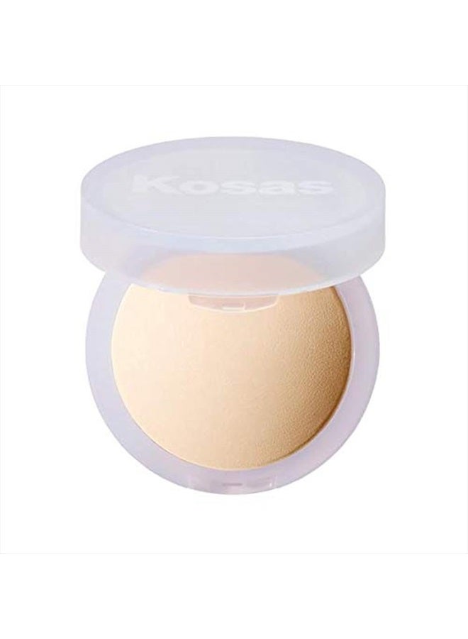 Kosas Cloud Set Face Setting Powder - Smoothing Shine Control, Soft, Sheer Translucent Makeup Finish, Portable & Long-Lasting Loose Pressed Baking Powder - Breezy (Sheer Light) - Image 1