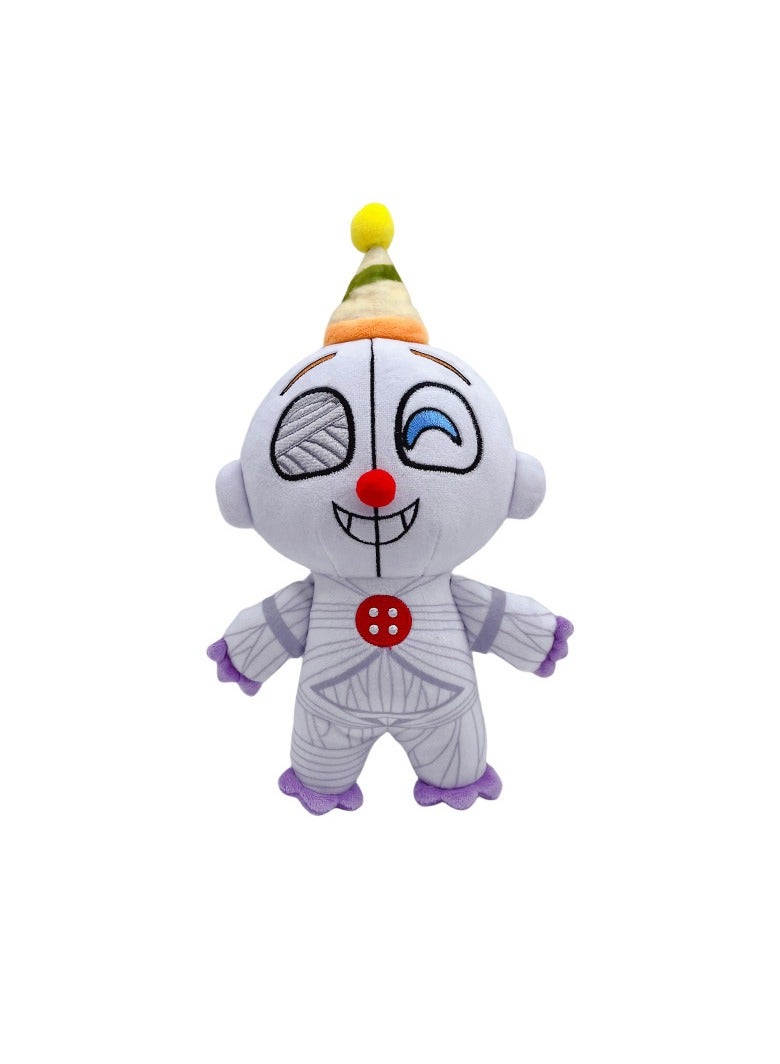 xozgdovg Stuffed animal doll 18cm white clown 